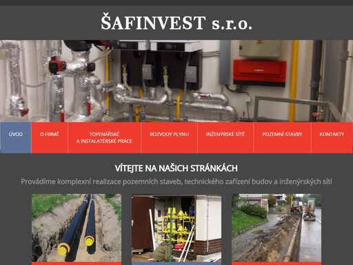 společnost šafinvest, s.r.o. působí v oblastech vytápění a  zdravotechniky u staveb občanských i průmyslových.