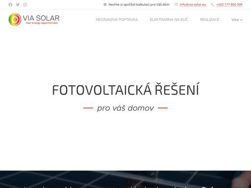 zajistíme vám vše potřebné: projekt, vyřízení dotace, schválení distributora, instalaci panelů, střídače, baterie i všech rozvodů apod. kompletní poradenství a konzultace zdarma!