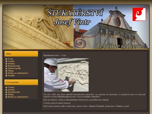 provádíme štukatérské práce a rekonstrukce historických a památkových objektů.