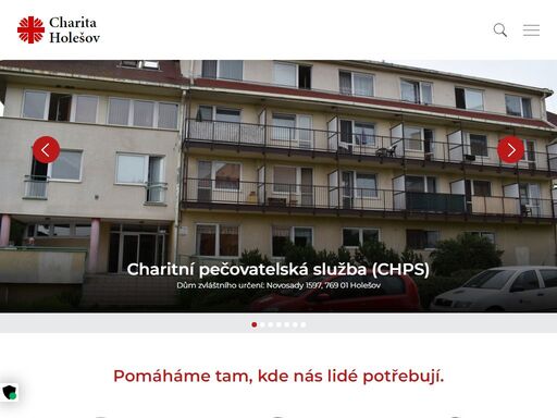 charita holešov, sociální a zdravotní služby, humanitární a rozvojová pomoc