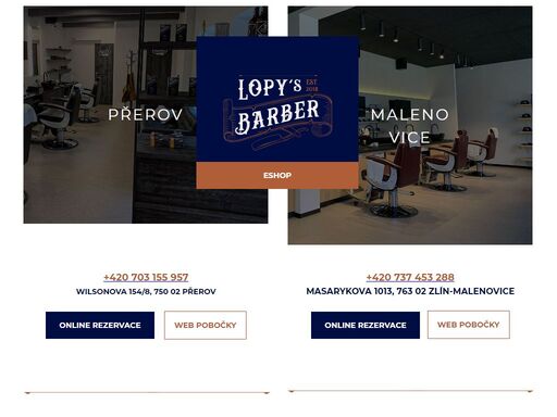 lopys barber první shop v přerově.