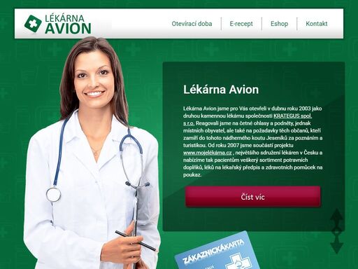 lékárna rýmařov, prodej léku, léky na předpis recept, léčiva, jeseníky, brutál, lékarna-avion.cz
