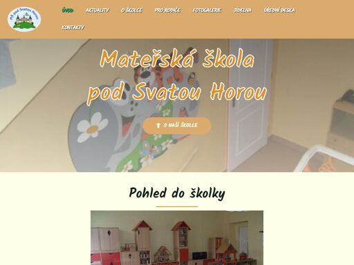 školka se nalézá na nám. dr. theurera. nabízí dětem domácí prostředí a vycházky do okolí sv. hory. disponujeme zahradou, která sousedí se svatohorským sadem.