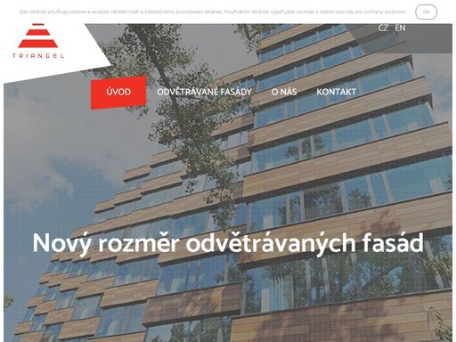 společnost triangel zajišťuje kompletní dodávky odvětrávaných fasád. obkladové desky mohou být cihelné, kamenné a keramické. nabízíme také velkoformátové desky, které mohou být ze skla, sklocementu, cementového vlákna a oceli. keramické a kamenné interiérové obklady a dlažby dotvářejí náš sortiment.