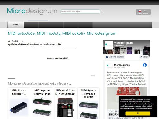 microdesignum - výroba elektronických zařízení se zaměřením na midi a hudební techniku