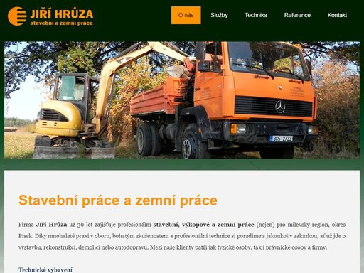 už 30 let zajišťujeme profesionální stavební, výkopové a zemní práce nejen na milevsku, okres písek.