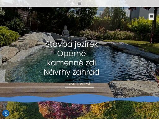 guttulla - komplexní služby v oblasti zahrad. stavba jezírek, opěrné kamenné zdi, realizace zahrad, závlahy, pronájem jeřábu, projekční činnost, e-shop