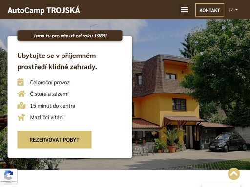 autocamp trojská, praha 7