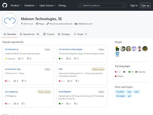 melown technologies, se has 70 repositories available. follow their code on github.