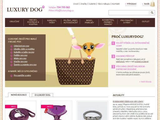 internetový butik luxurydog.cz (luxusní pes) nabízí největší výběr kvalitního luxusního zboží pro vaše mazlíčky v česku i na slovensku.