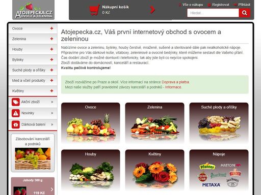 ovoce a zelenina v praze a okolí - online prodej ovoce a zeleniny