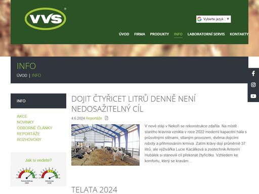 jsme tradiční český výrobce krmiv s tradicí od roku 1970. zaměřuje se na výživu mléčného a masného dobytka, spárkaté zvěře, koní a domácích mazlíčků. jsme držitelem certifikátu gmp+b1. kontaktuje nás na tel: +420 775 755 175 nebo navštivte náš web. na farmě ve formě!