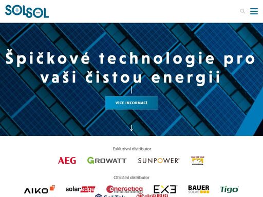 vítejte na webu společnosti solsol s.r.o. – předního velkoobchodního dodavatele fotovoltaických panelů a střídačů. jsme jedničkou na trhu fotovoltaických elektráren pro komerční klienty.