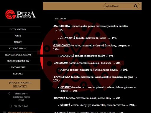 www.pizzamaximobenatky.cz