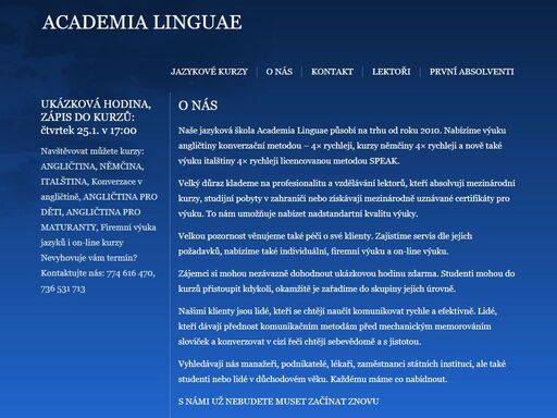 www.academialinguae.cz