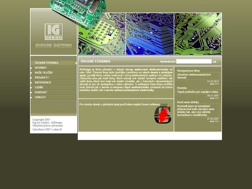 igdesign - mikrotechnika na zakázku, vývoj elektroniky