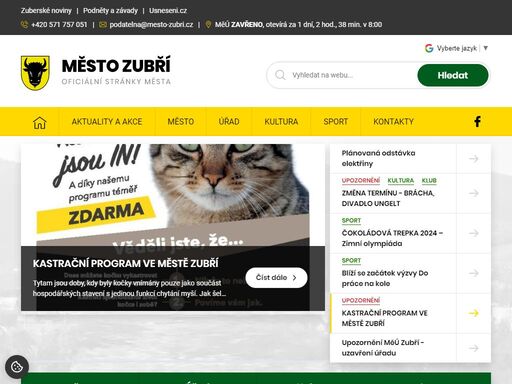 www.mesto-zubri.cz