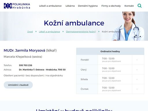 www.pho.cz/lekari-a-ambulance/dermatovenerologie-kozni/51-mudr-jarmila-morysova