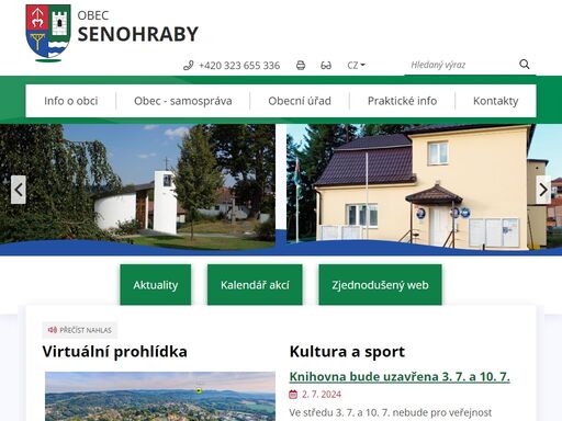 oficiální stránky obce senohraby