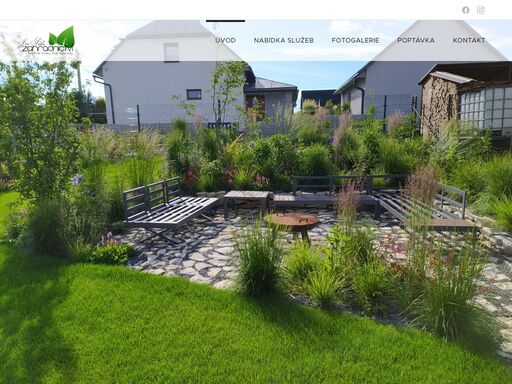 návrhy a realizace zahrad - údržba zahrad - automatické závlahy - zelené střechy