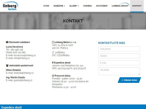 linbergbeton.cz/kontakt.html