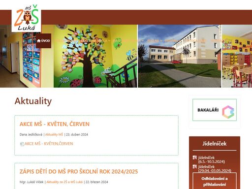 oficiální webové stránky základní školy a mateřské školy luká
