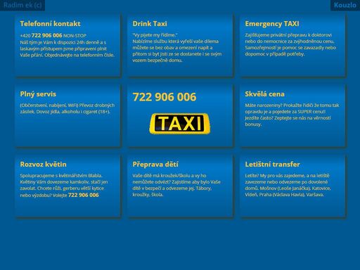 taxi frýdek-místek vás odveze kamkoliv kdykoliv. volejte +420 722 906 006