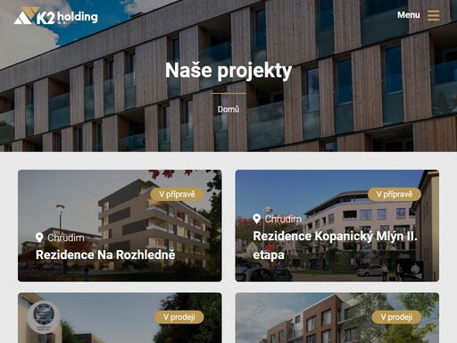 společnost k2 invest s.r.o. působí na českém trhu od roku 2004 a specializuje se na developerskou výstavbu bytových a rezidenčních domů a apartmánových hotelů.