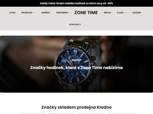 zone time - specializovaný obchod s hodinářským zbožím
