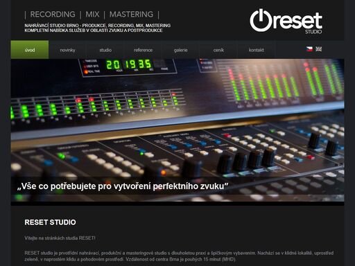 reset studio - nahrávací studio brno | recording | mix | mastering - roman kašník