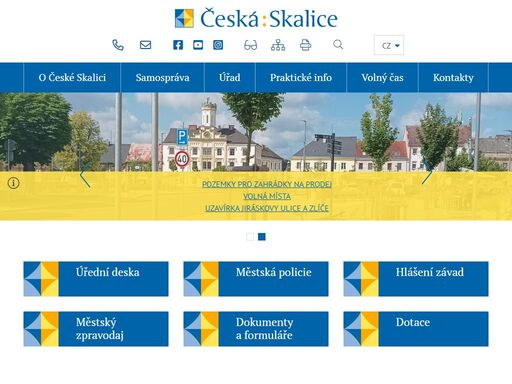 oficiální stránky města česká skalice