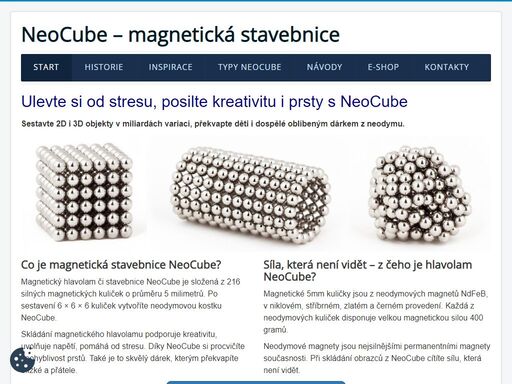 ulevte si od stresu, podpořte kreativitu, posilte prsty s magnetickou stavebnicí neocube. oblíbený 2d, 3d dárek z neodymu pro děti i dospělé. podívejte se.