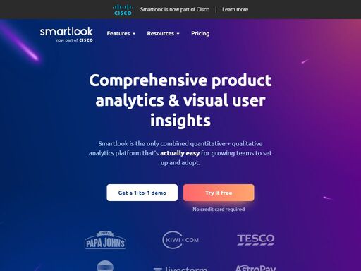 product analytics for websites and native mobile apps. 2800+ paying organizations ? easy to use ?