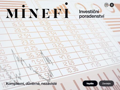 staráme se o váš majetek již od roku 2007.  na stránkách  www.minefi.cz pravidelně sdílíme své výsledky. jsme profesionálové s bankovní historií a svou práci děláme výborně. těšíme se na setkání.