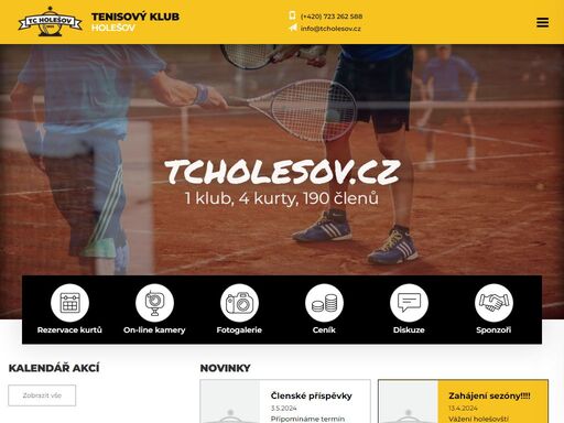 tc holešov - internetové stránky tenisového klubu holešov.