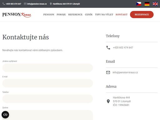 www.pension-kraus.cz/kontakt