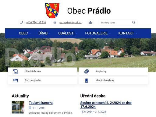 www.obecpradlo.cz