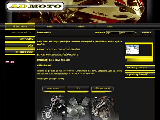 ad moto - david audy - dovoz a prodej motocyklů