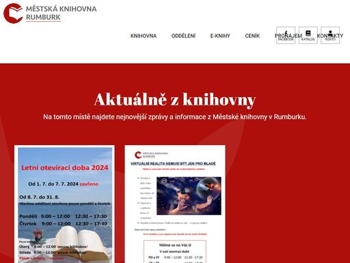 oficiální web městské knihovny v rumburku