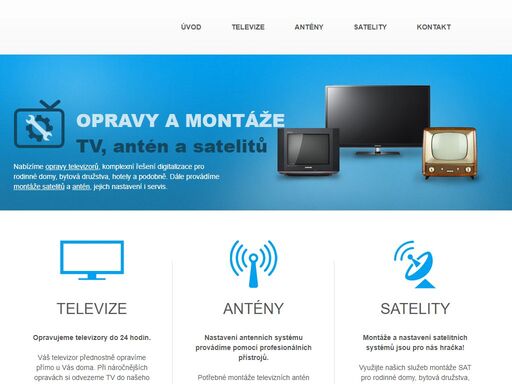 opravy tv. instalace a servis satelitních systémů. digitalizace bytových domů, hotelů i domácností.