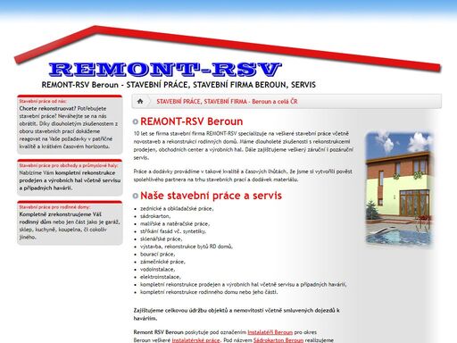 remont-rsv beroun, stavební práce beroun, stavební práce, stavební firma beroun