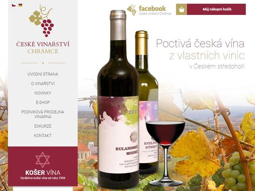 vinařství z oblasti českého středohoří nabízí víno z vlastních vinic. specializujeme se také na košer vína.