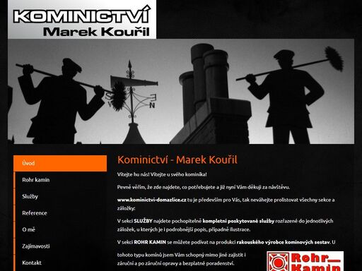 www.kominictvi-domazlice.cz tu je především pro vás, tak neváhejte prolistovat všechny sekce a záložky.