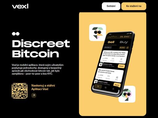 vexl is a mobile app giving its users a simple, accessible and safe way to trade bitcoin as it was intended — peer-to-peer and without kyc.