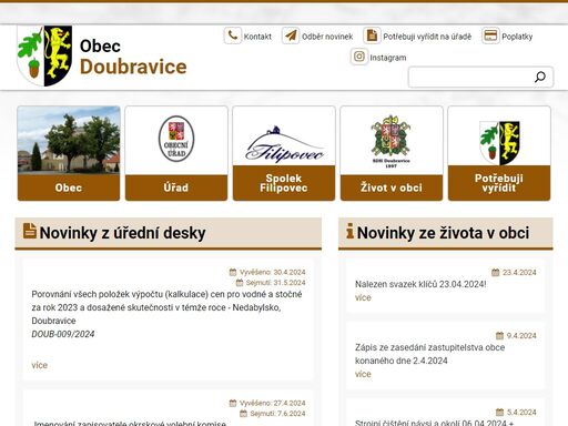 www.obecdoubravice.cz