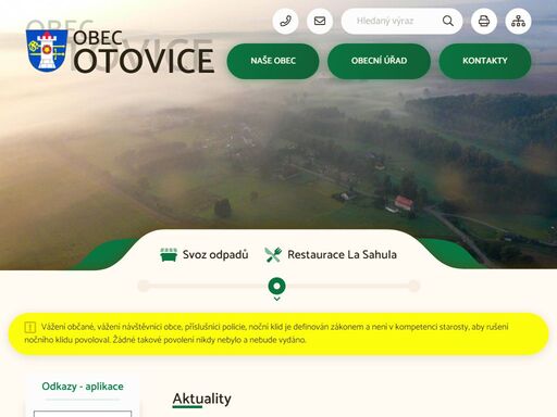 oficiální stránky obce otovice