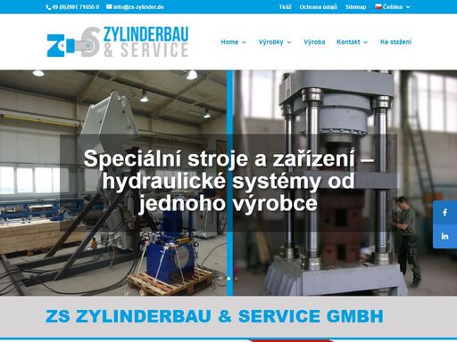 „zs zylinder-service gmbh baut hydraulische sonderzylinder und -maschinen“. die zs zylinder-service gmbh ist ein deutscher zylinder-hersteller mit einem ...