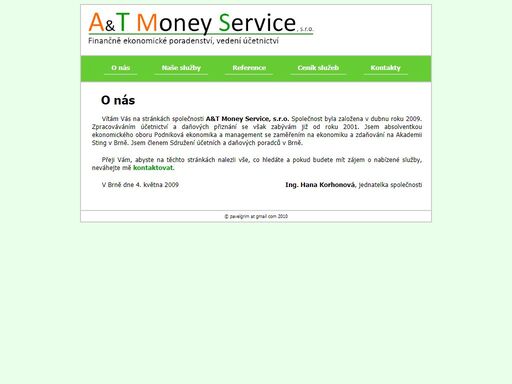 a&t money service, s.r.o. - vaše učetnictví ve správných rukou