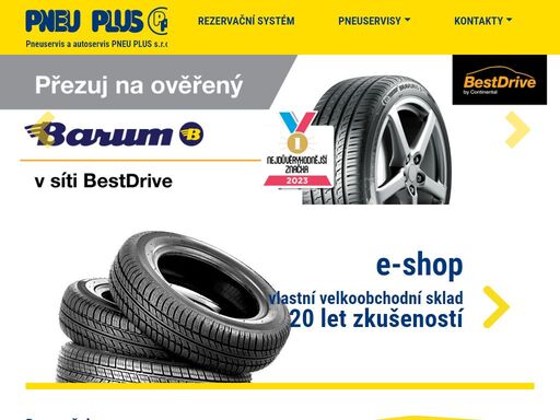 pneuservis pneu plus s.r.o. - pneumatiky prodej, servis - síť pneuservisů - kompletní servis.