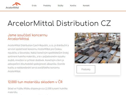 arcelormittal distribution czech republic, s.r.o. – ocelářský koncern arcelormittal pro čr a slovensko. projděte si nabídku na našem webu.